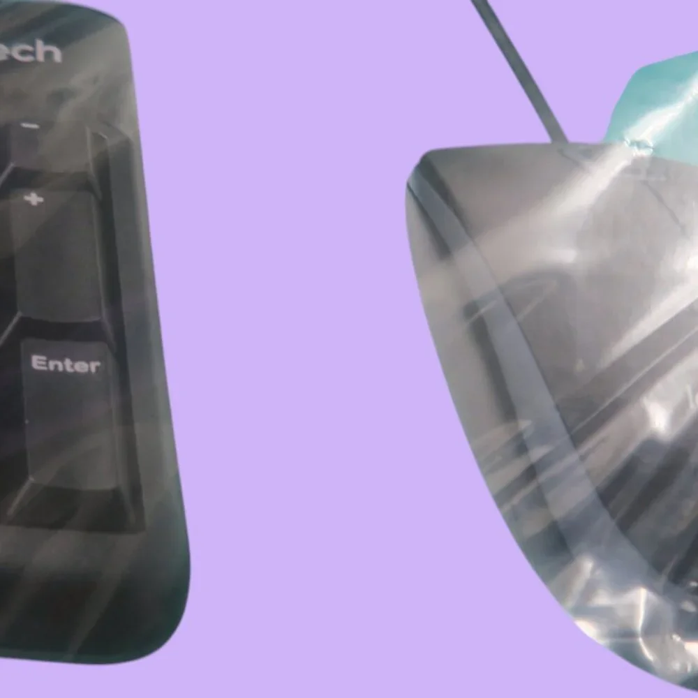 Logitech MK120 keyboard and mouse combo in black. NIB